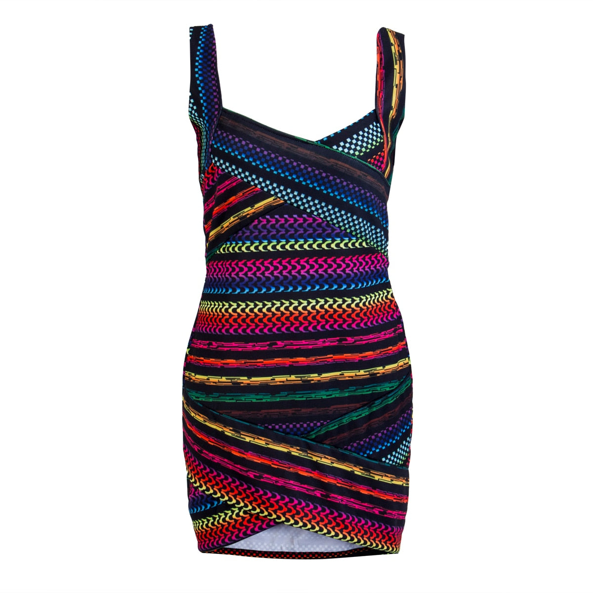 Porto | Kleurrijke Bodycon Party Dress