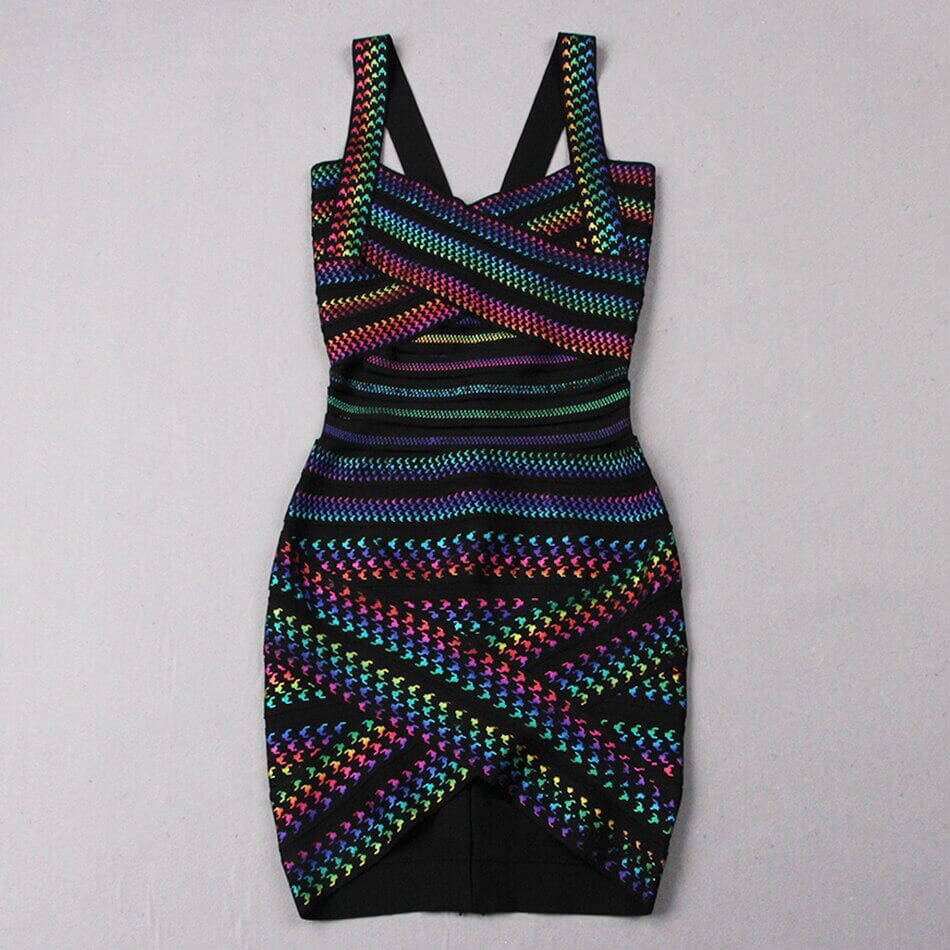 Porto | Kleurrijke Bodycon Party Dress
