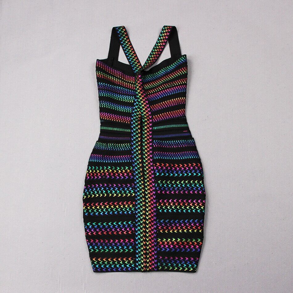 Porto | Kleurrijke Bodycon Party Dress