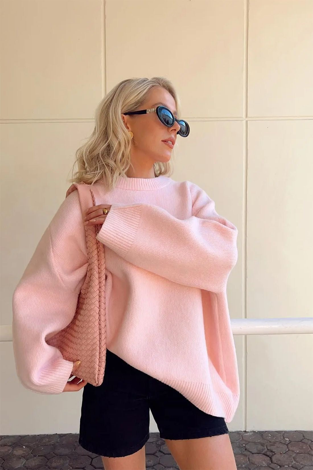NOAH | Trendy Roze Sweater Voor de Herfst