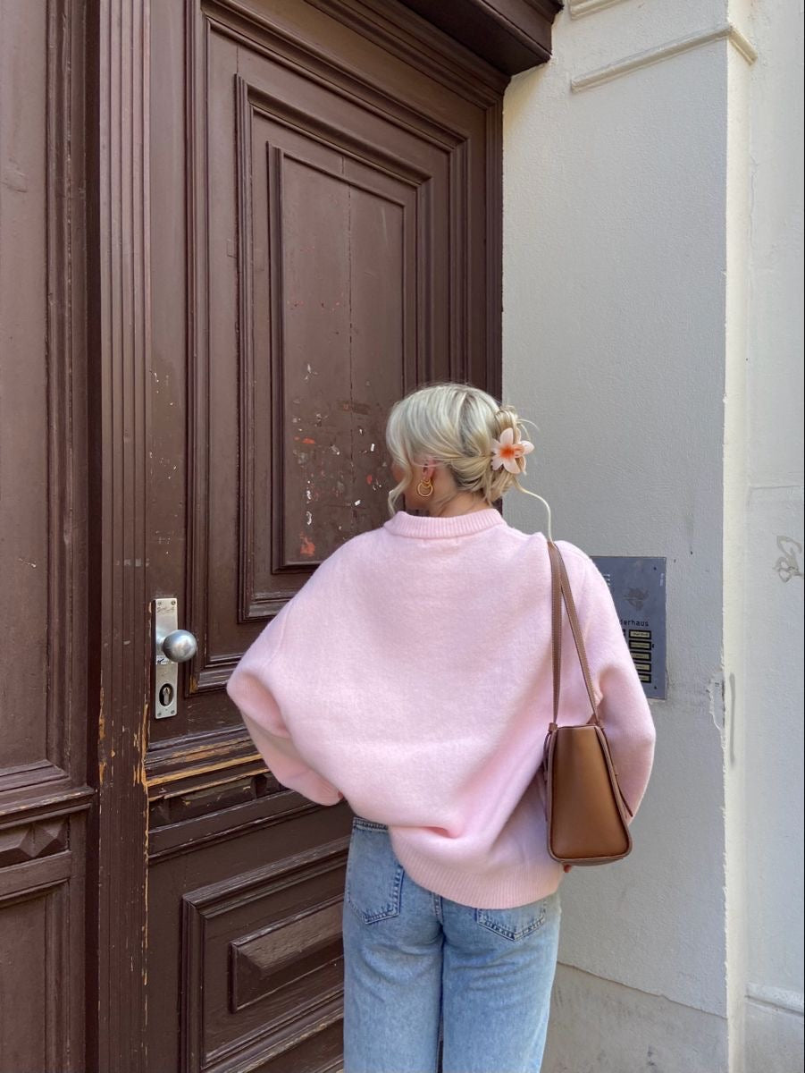 NOAH | Trendy Roze Sweater Voor de Herfst