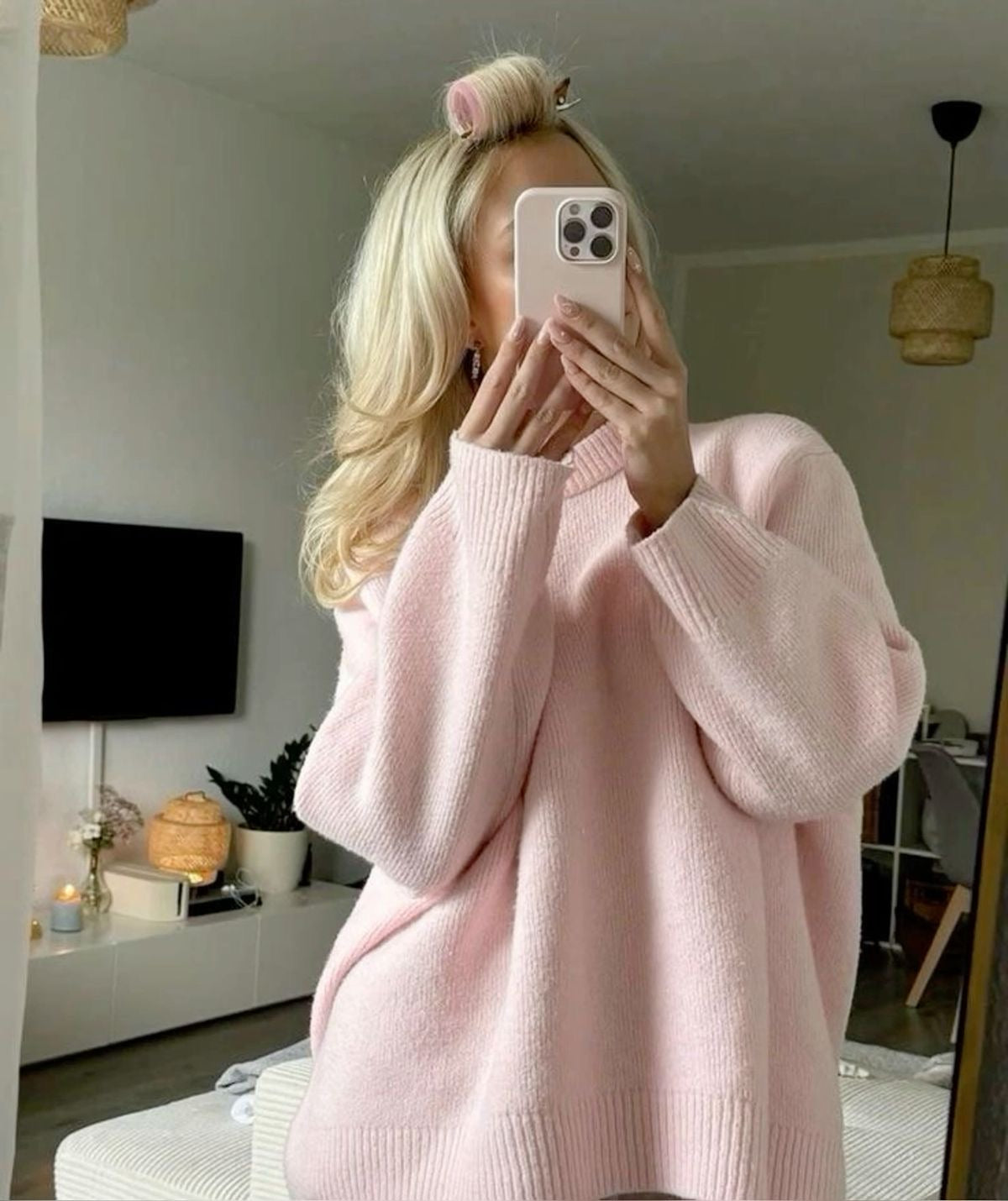 NOAH | Trendy Roze Sweater Voor de Herfst
