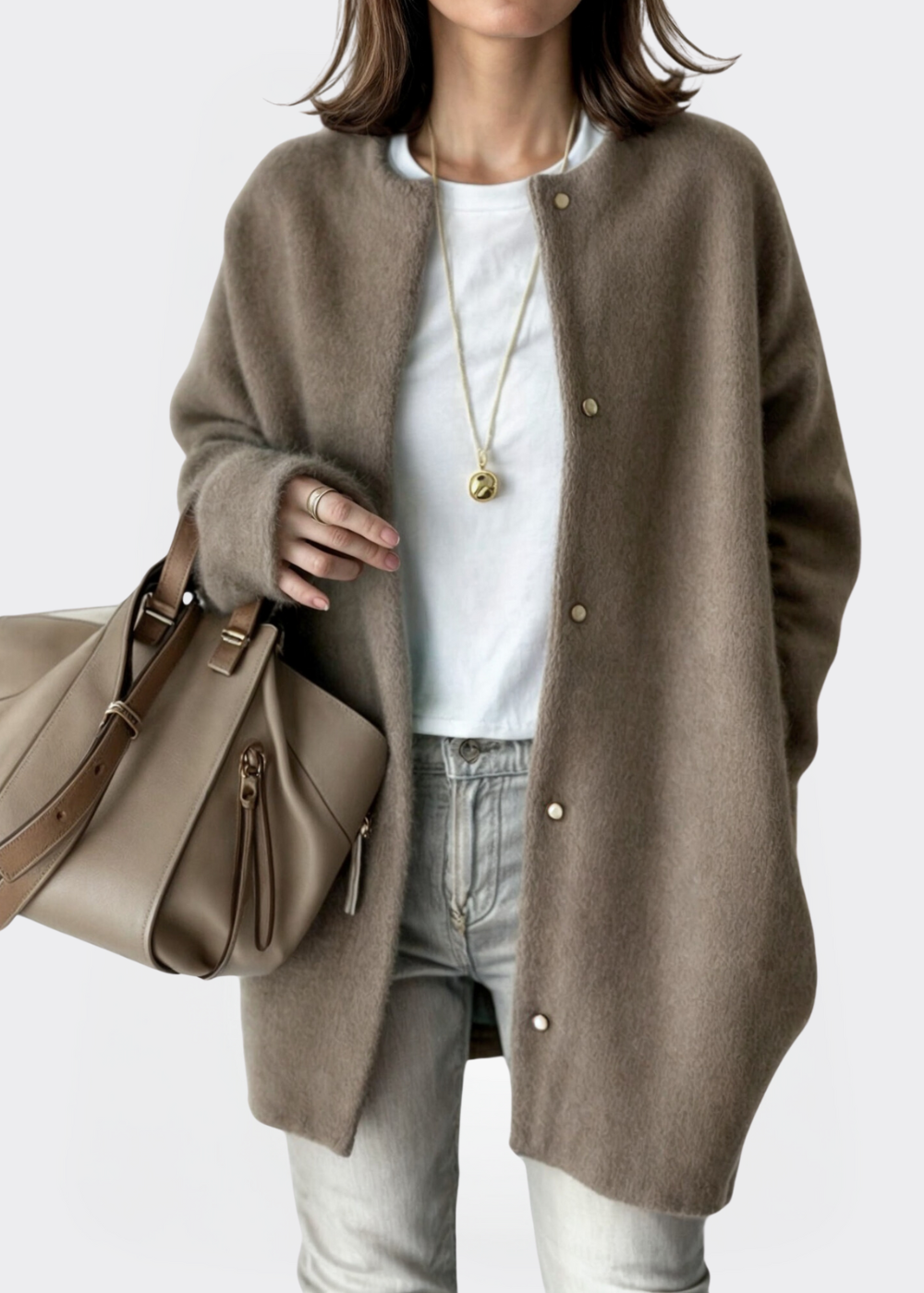 Nicole | Stijlvol Vest van Zachte Stof Dames - Comfortabele Open Cardigan