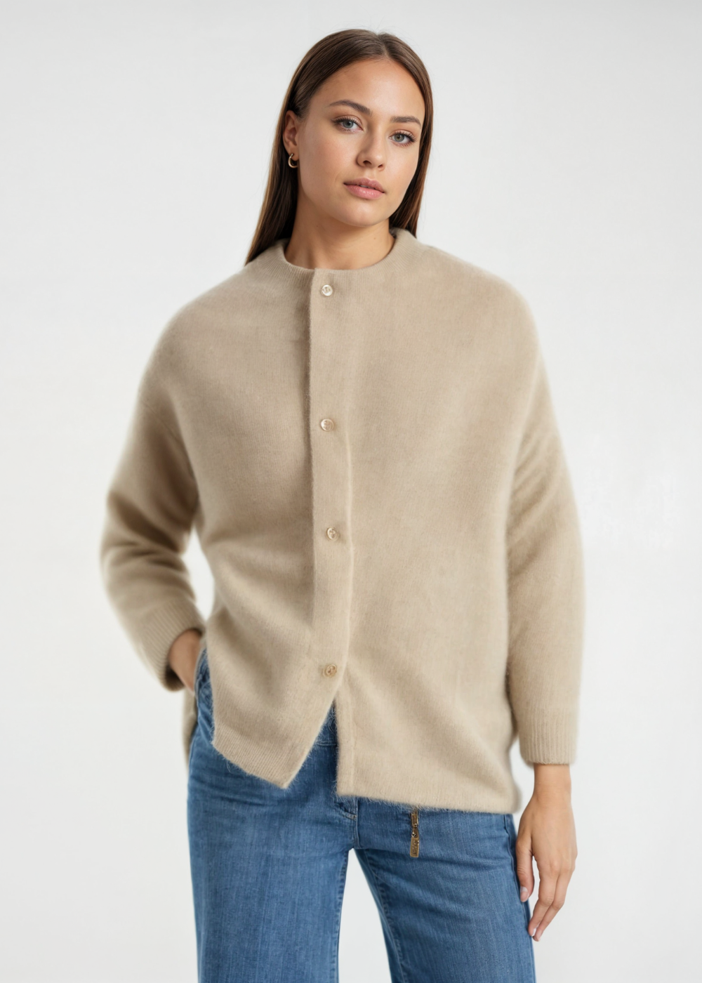 Nicole | Stijlvol Vest van Zachte Stof Dames - Comfortabele Open Cardigan