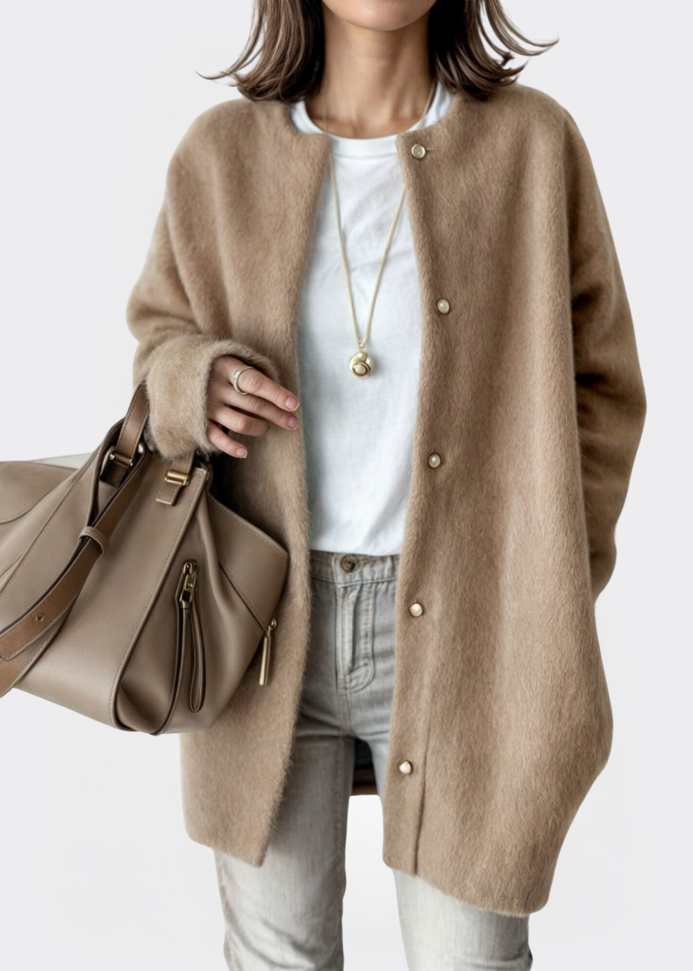 Nicole | Stijlvol Vest van Zachte Stof Dames - Comfortabele Open Cardigan