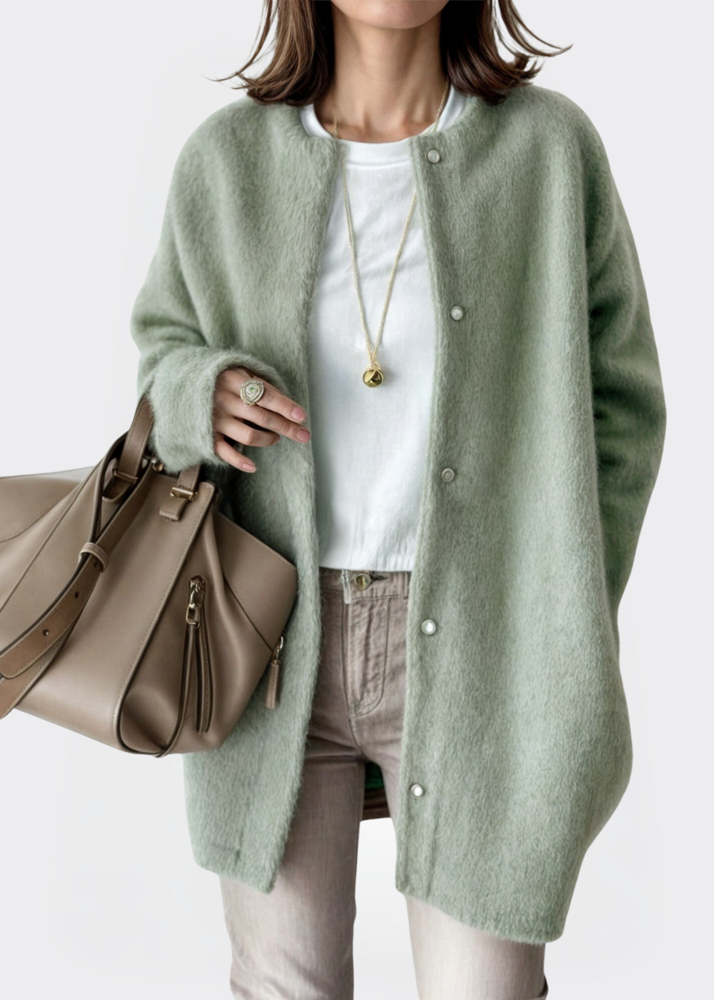 Nicole | Stijlvol Vest van Zachte Stof Dames - Comfortabele Open Cardigan