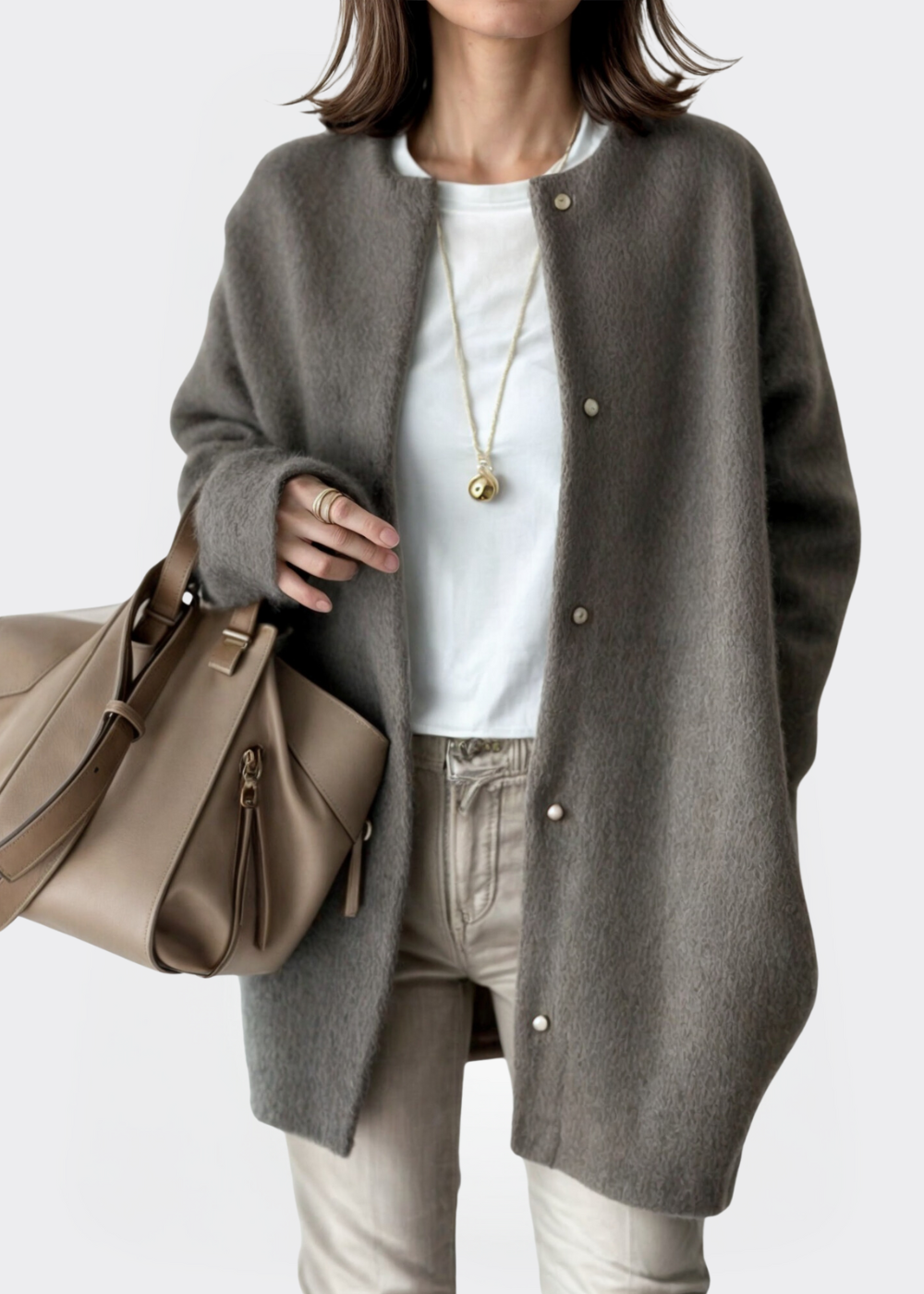 Nicole | Stijlvol Vest van Zachte Stof Dames - Comfortabele Open Cardigan