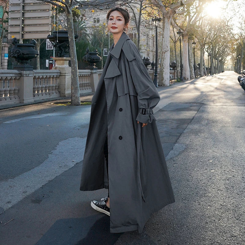 Linneke - Oversized Dames Trenchcoat voor de Herst