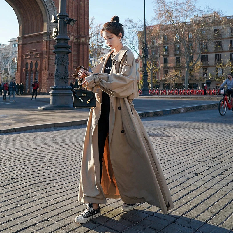 Linneke - Oversized Dames Trenchcoat voor de Herst