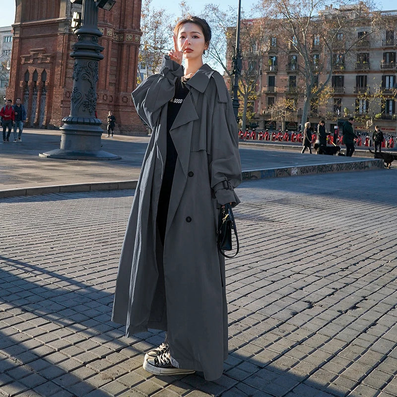 Linneke - Oversized Dames Trenchcoat voor de Herst
