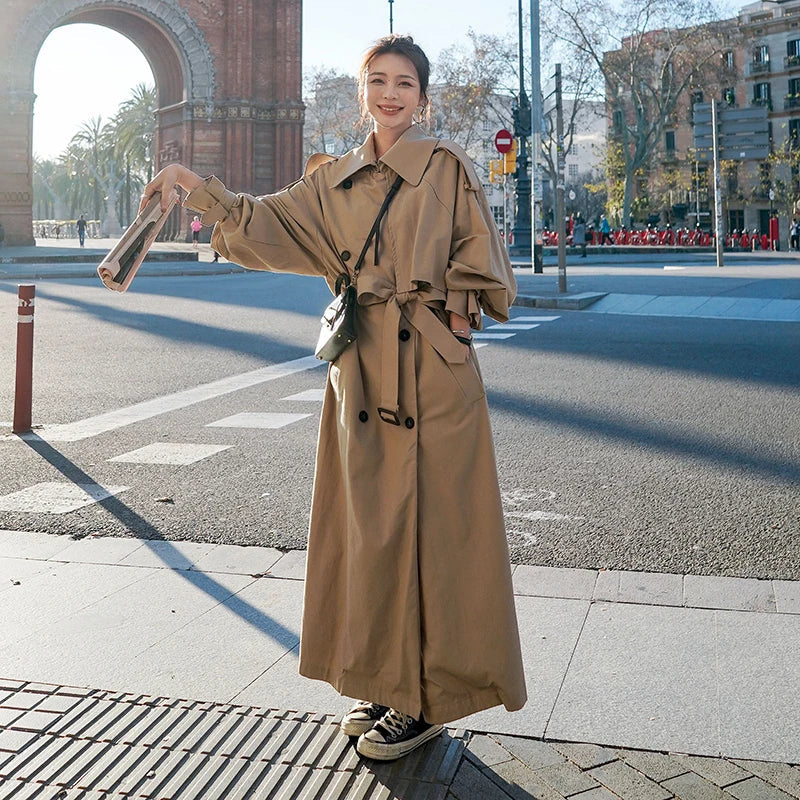 Linneke - Oversized Dames Trenchcoat voor de Herst