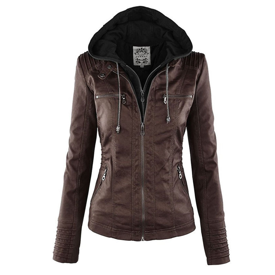 LYNN - Stoere Leren Herfstjas voor dames