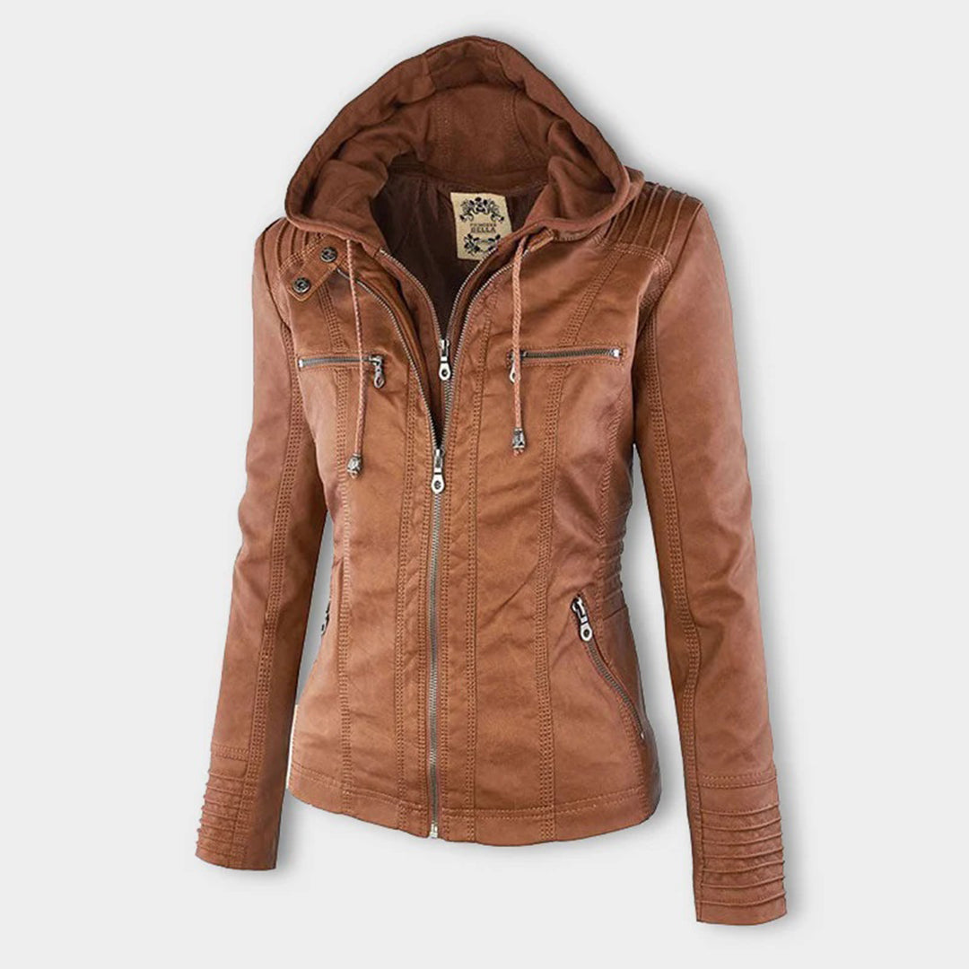 LYNN - Stoere Leren Herfstjas voor dames