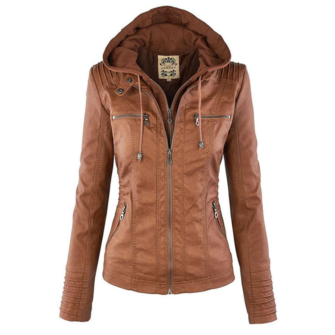 LYNN - Stoere Leren Herfstjas voor dames