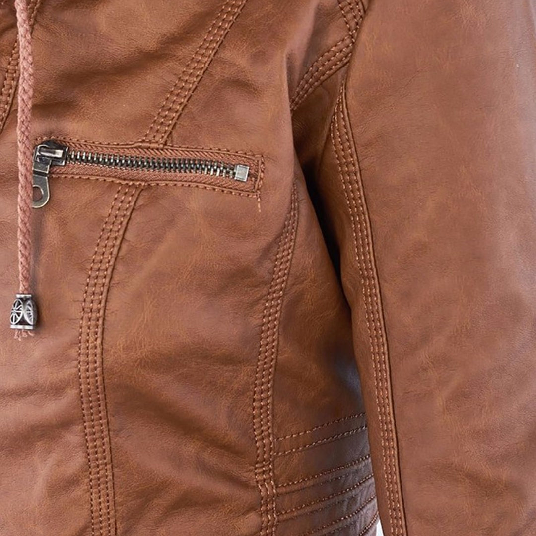 LYNN - Stoere Leren Herfstjas voor dames