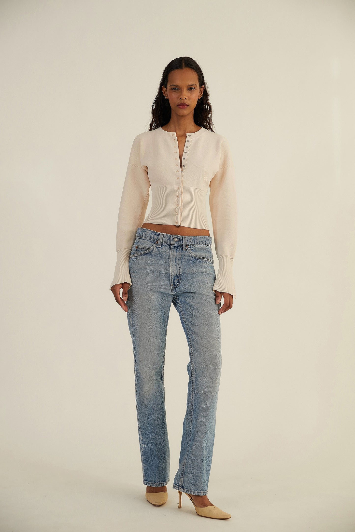 Bristol | Elegante Stretch Vesttop - Gebreide Stof – Getailleerd & Elegant