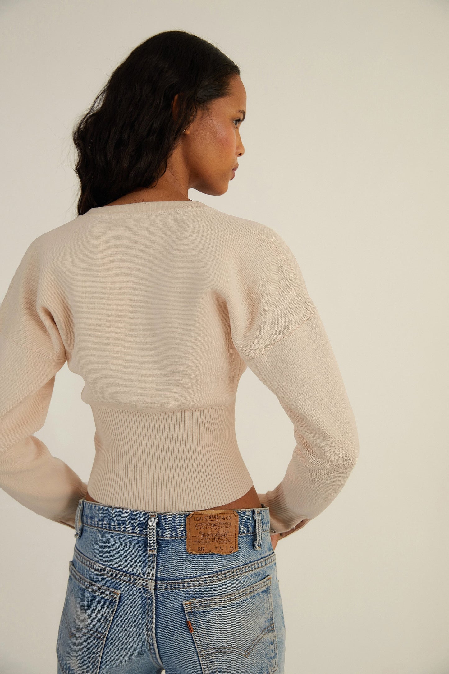Bristol | Elegante Stretch Vesttop - Gebreide Stof – Getailleerd & Elegant