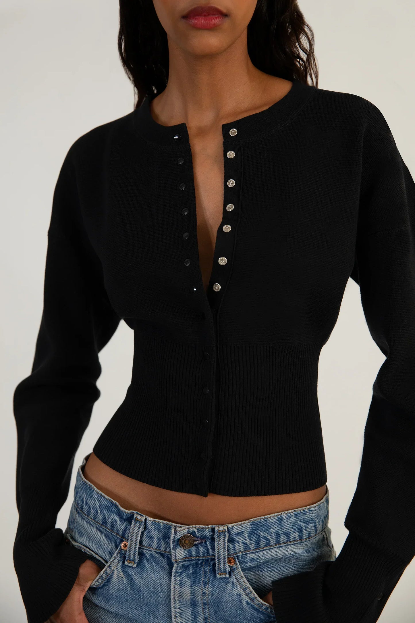 Bristol | Elegante Stretch Vesttop - Gebreide Stof – Getailleerd & Elegant
