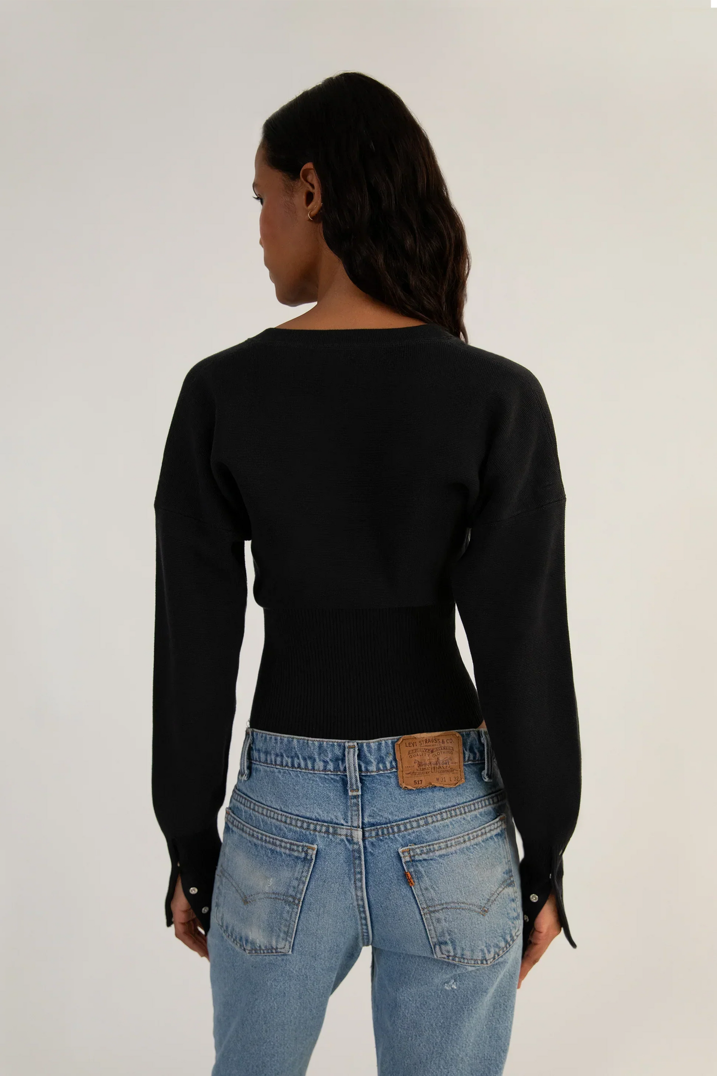 Bristol | Elegante Stretch Vesttop - Gebreide Stof – Getailleerd & Elegant