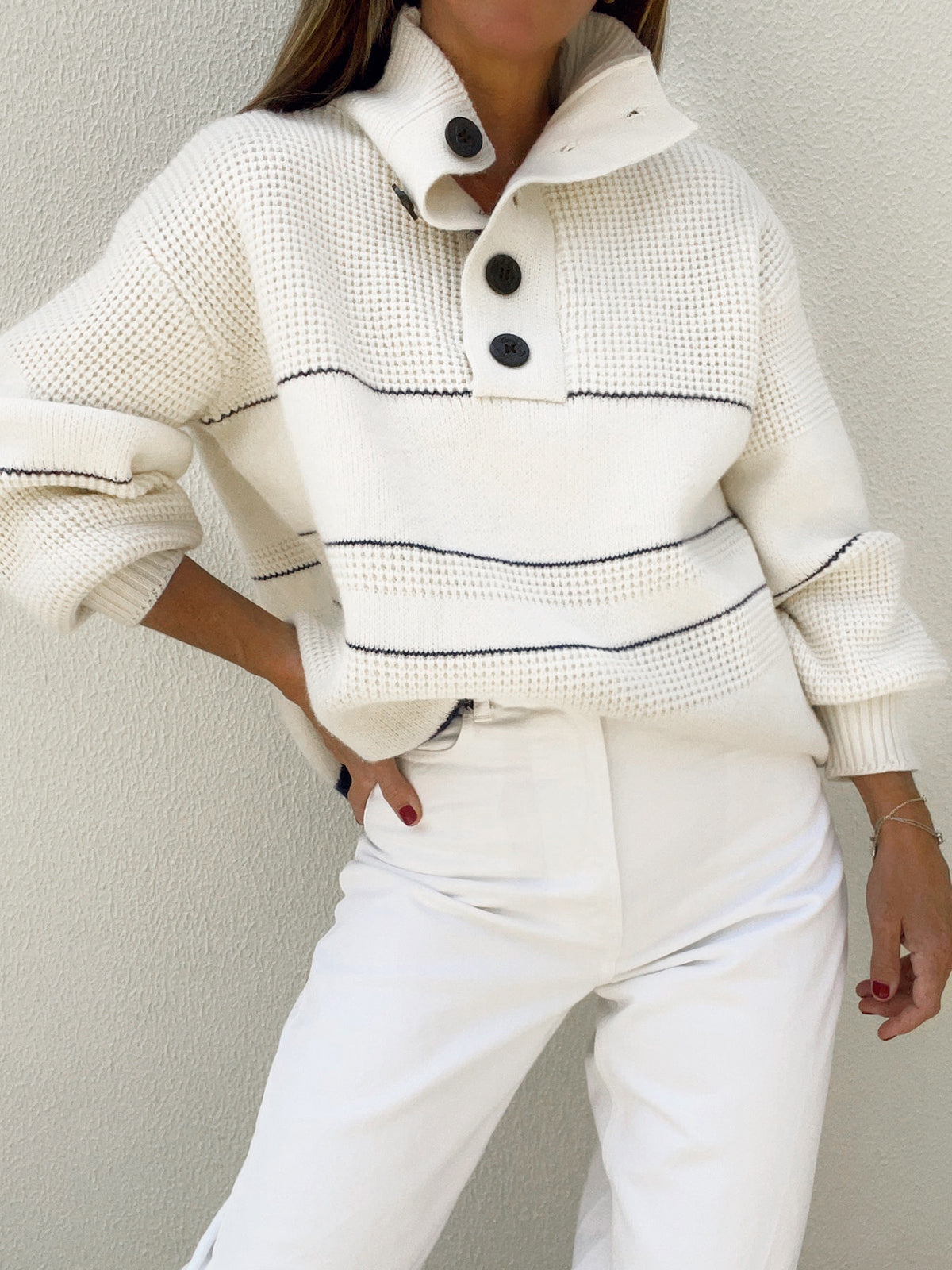 Sabrina | Ovaal Gebreide Trui Dames - Casual Comfort