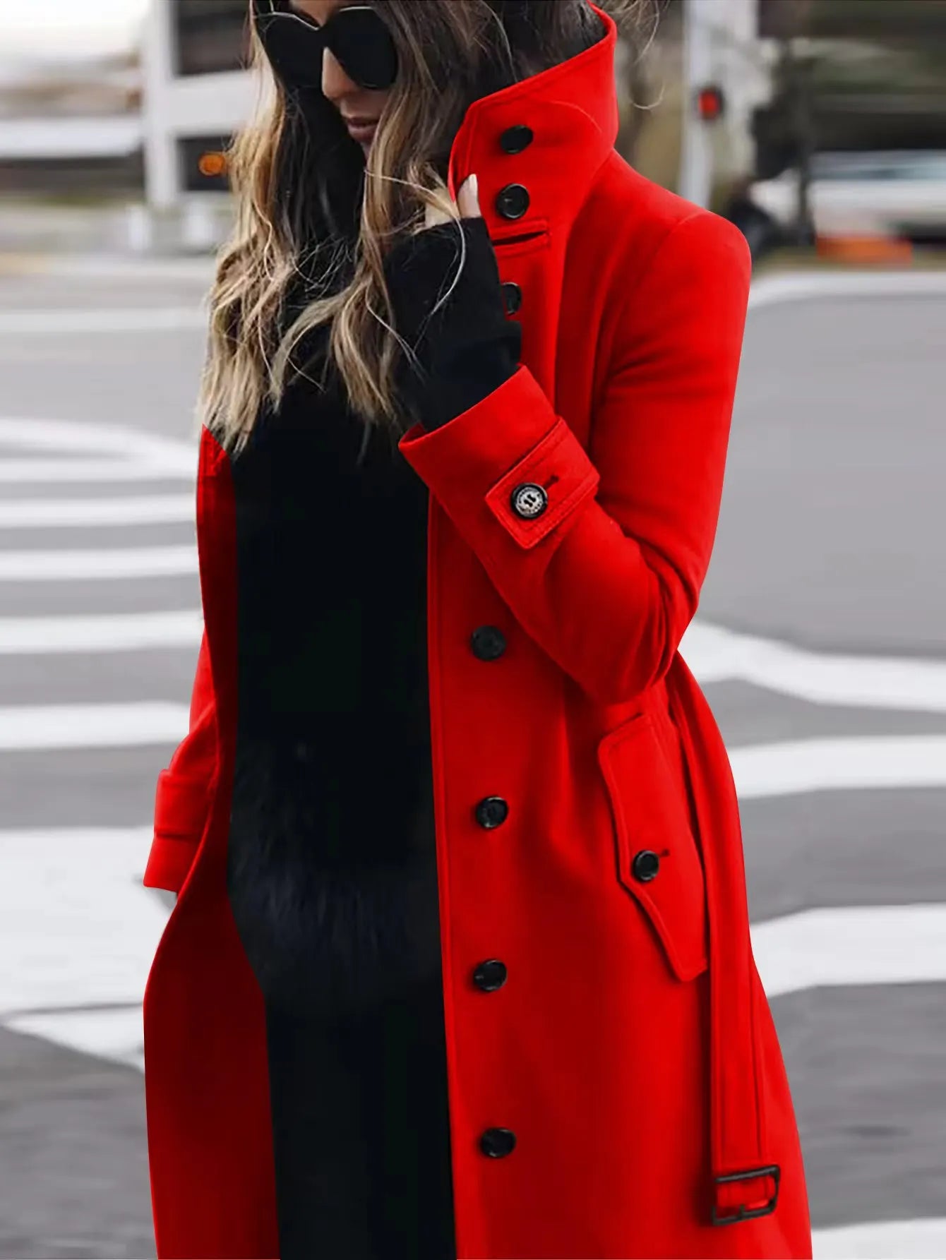 Anya | Waterdichte Trenchcoat Dames – Lange Regenjas met Tailleceintuur