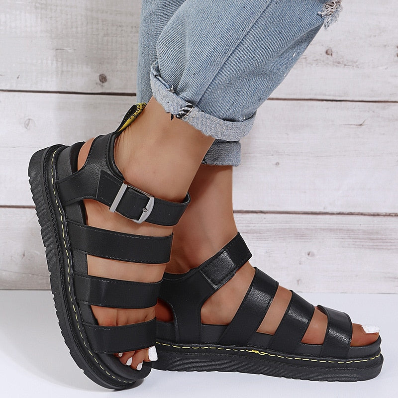 Ivon - Leren Comfortabele Sandalen