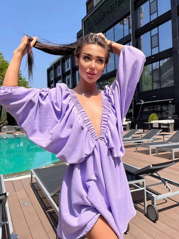 Avignon | Bohemian zomerjurk met lange mouwen