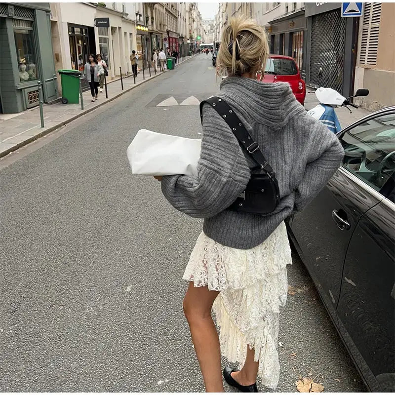 Noami | Grofgebreide Off-Shoulder Winter Trui