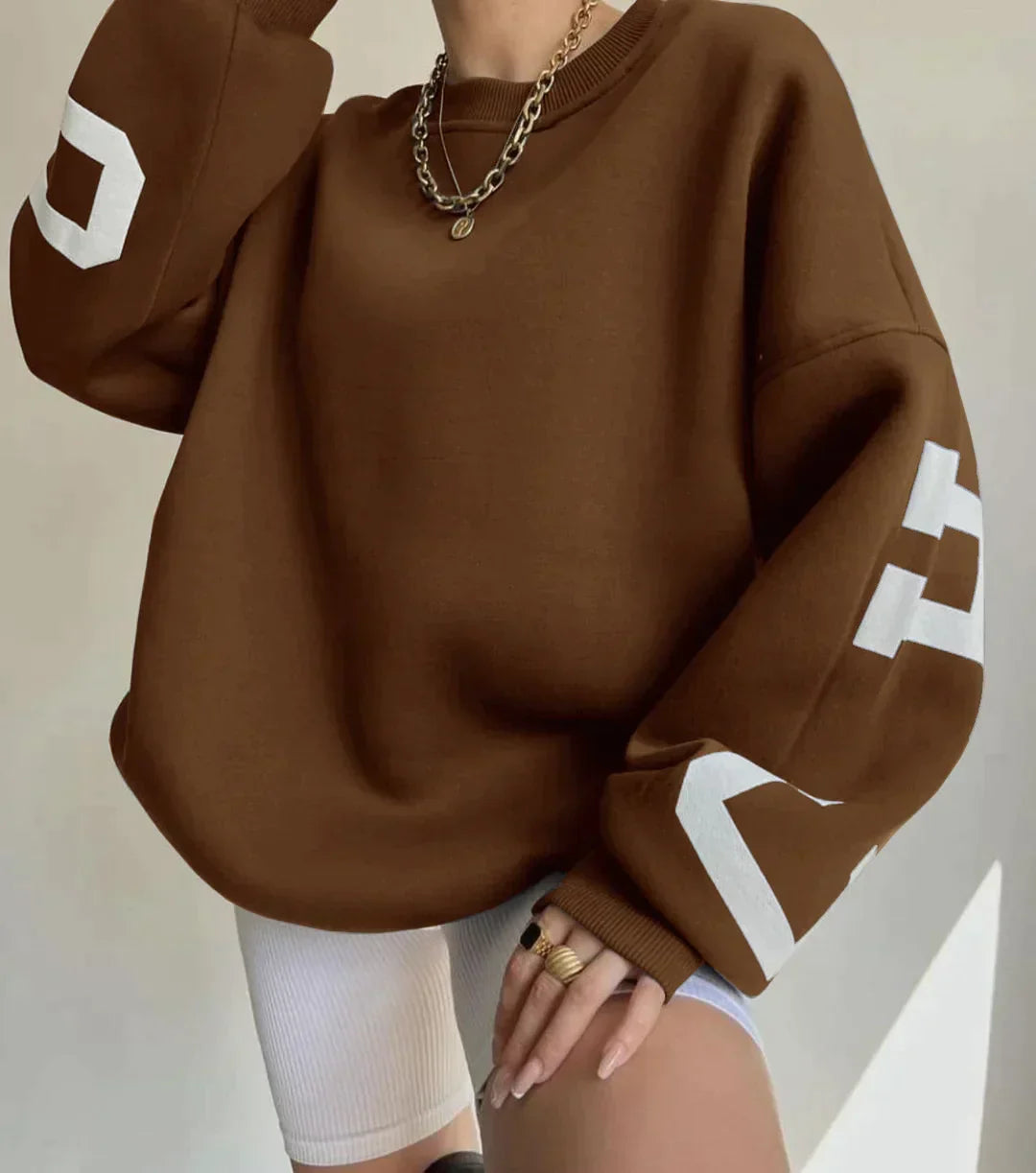 Romina - Comfortabele Casual Dames Oversized Sweatshirt voor de Herfst