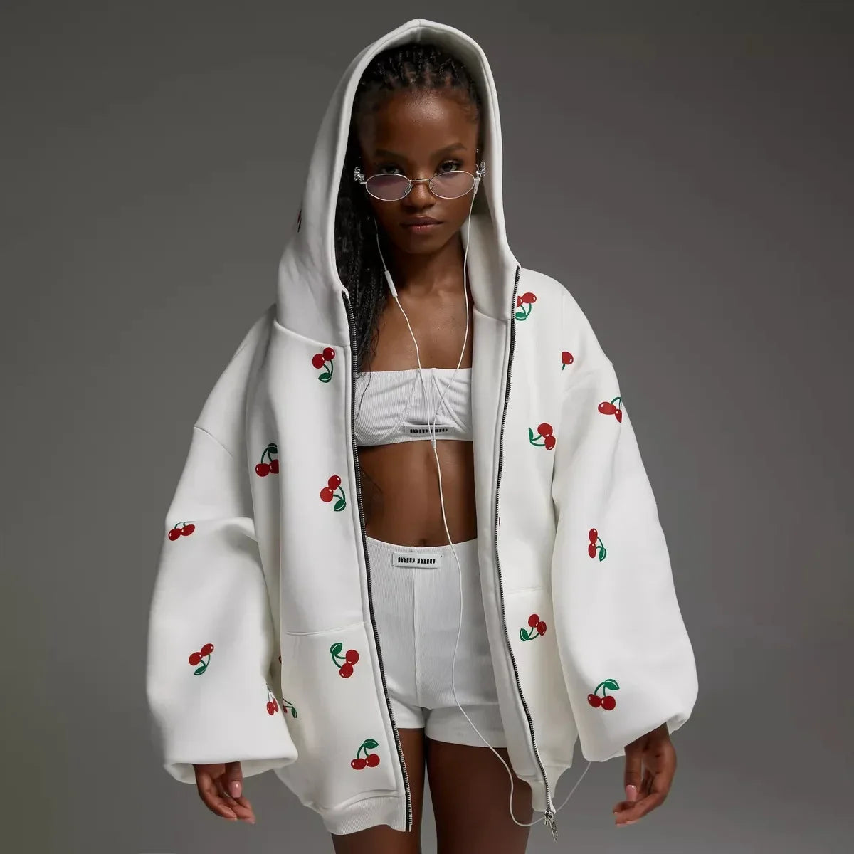 Beckah | Witte Kers Jas voor dames