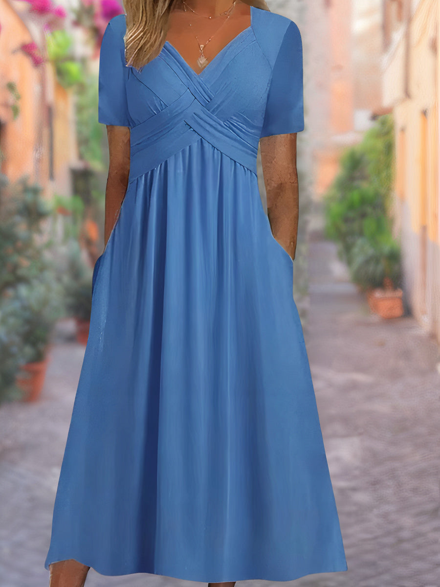 Esila - Stijlvolle Zomerjurk met een v-hals