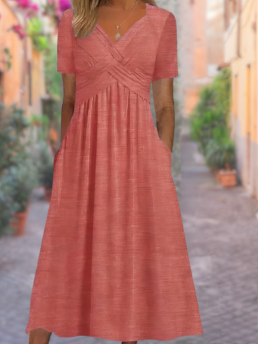 Esila - Stijlvolle Zomerjurk met een v-hals