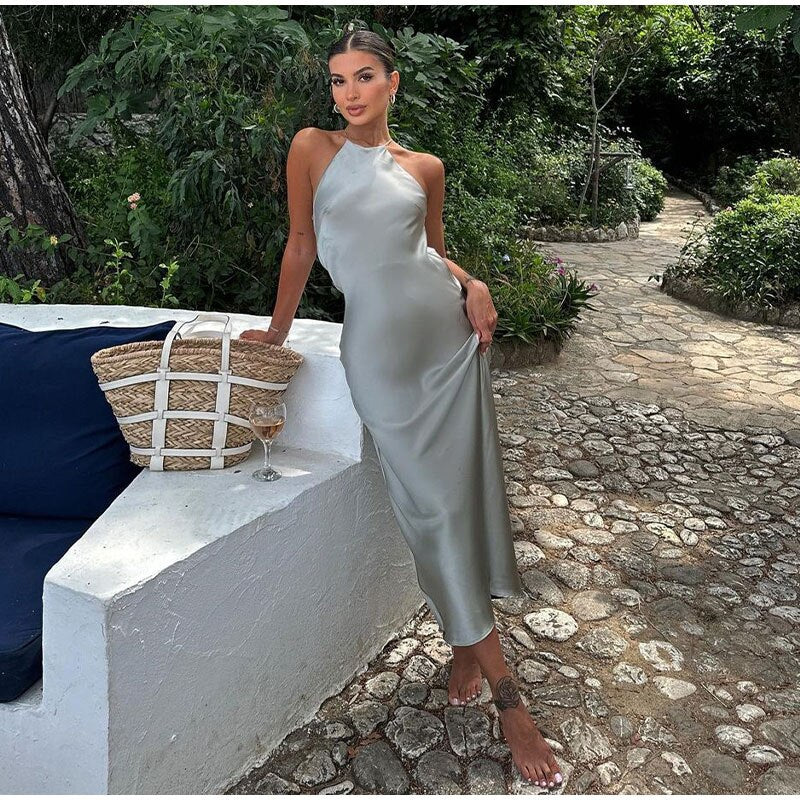 Kiki | Glamoureuze Luchtige Zomerjurk met Spaghettibandjes