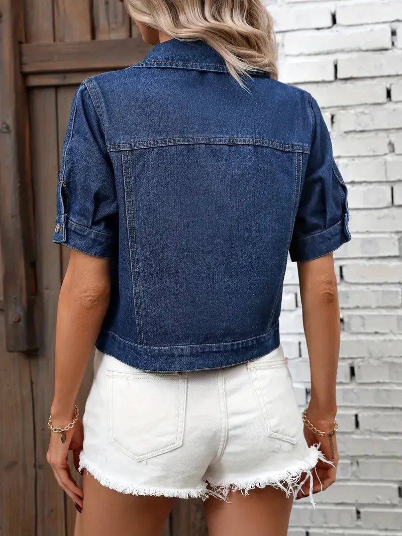 Gloria | Trendy Denim Jack voor een Moeiteloos Coole Look