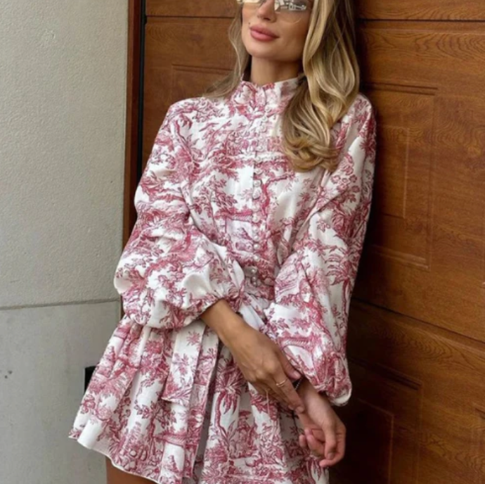 Keira | De Zomers Must-Have Jurk met Pofmouwen en Plissé Rok