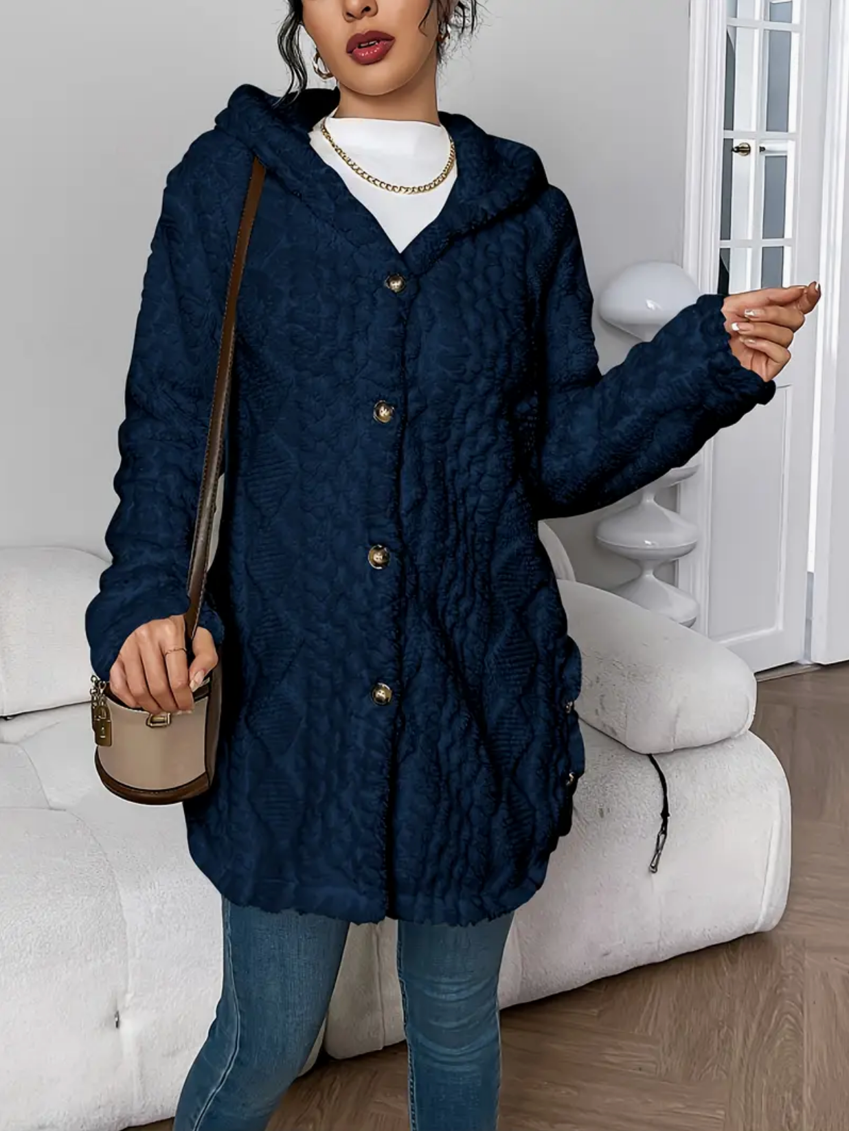 Celeste | Dames vest van zacht teddy-materiaal