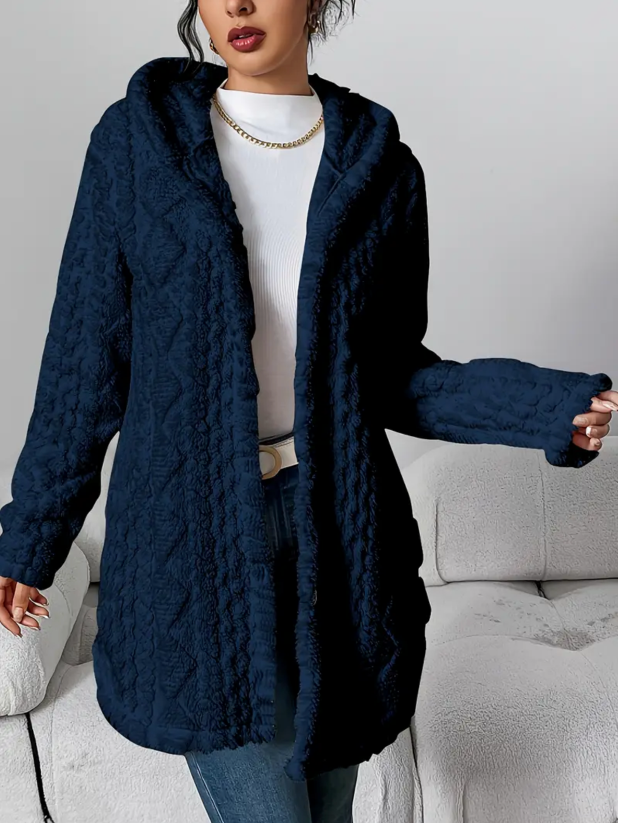 Celeste | Dames vest van zacht teddy-materiaal