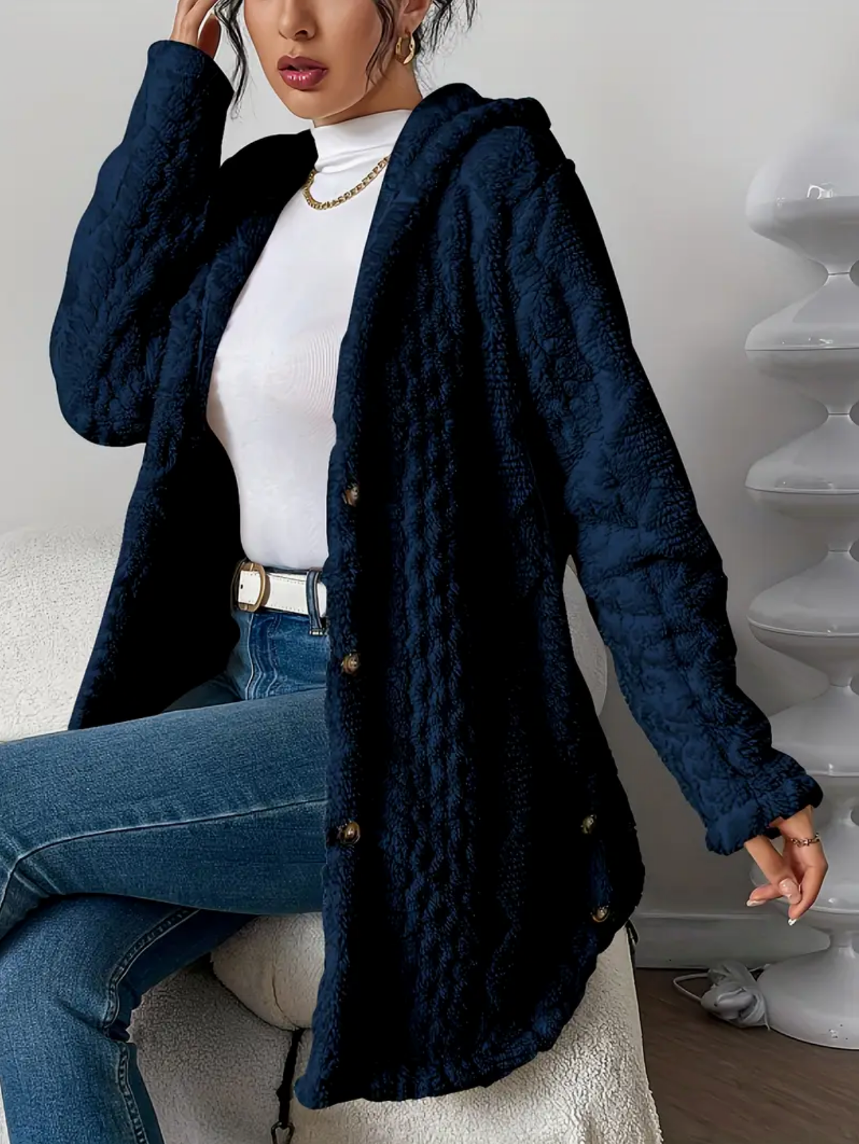 Celeste | Dames vest van zacht teddy-materiaal