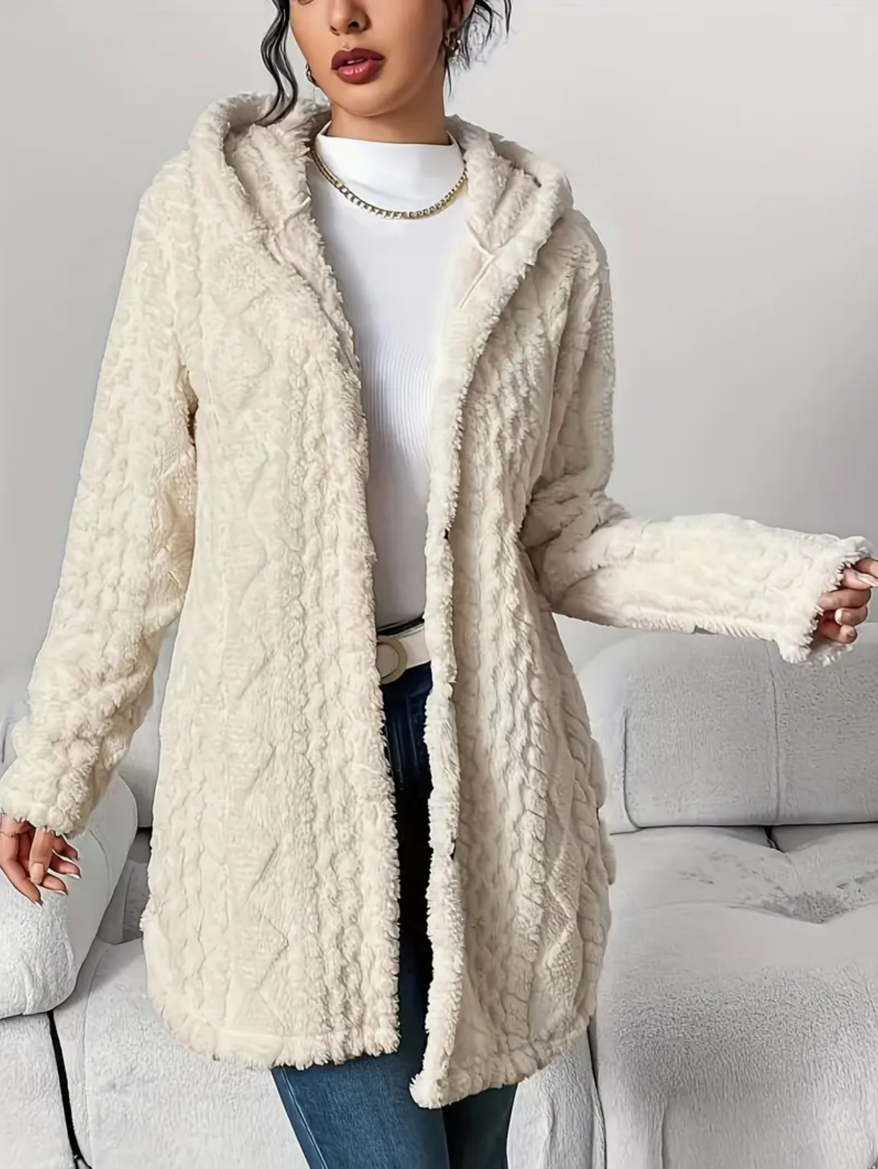 Celeste | Dames vest van zacht teddy-materiaal
