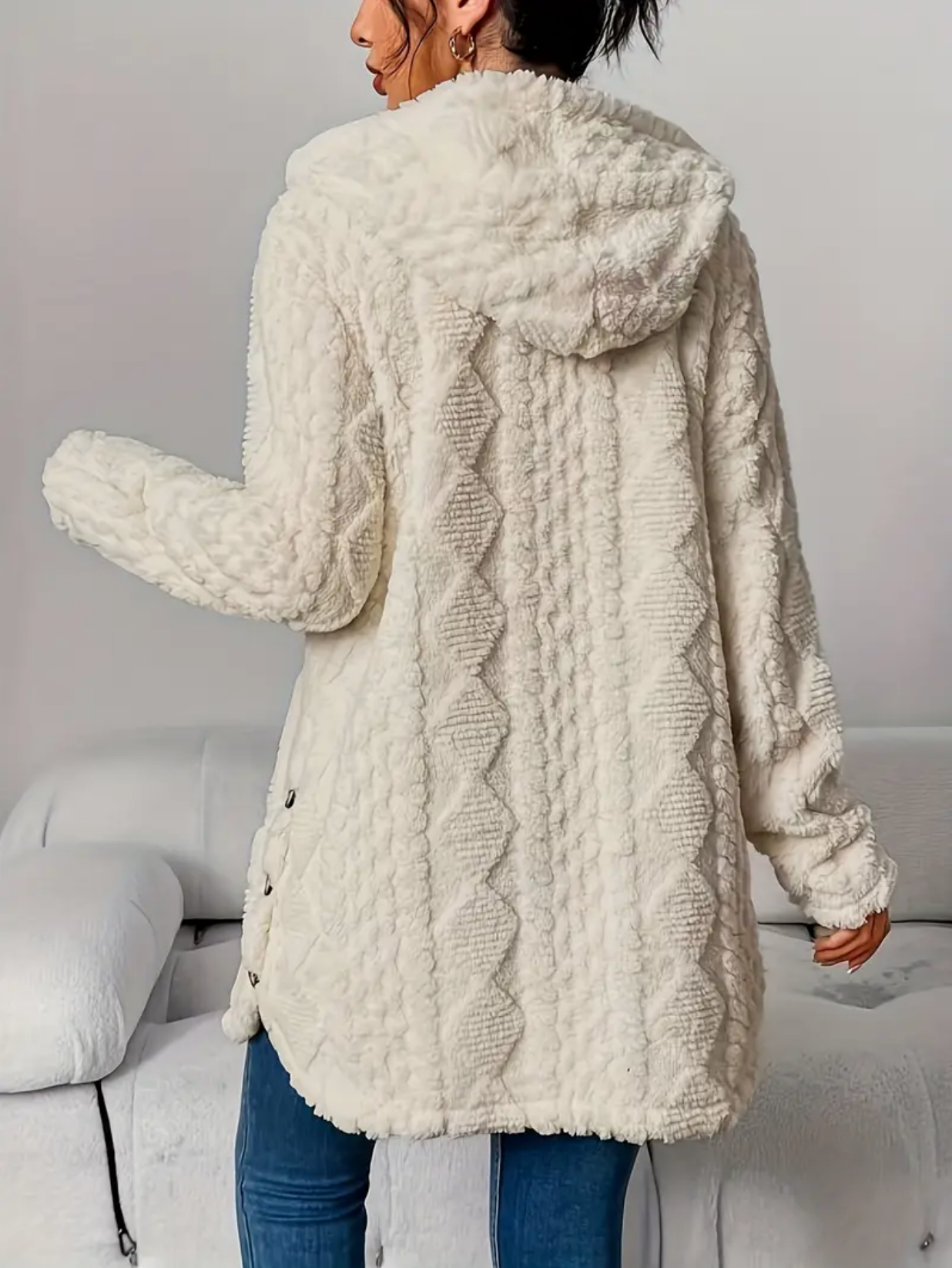 Celeste | Dames vest van zacht teddy-materiaal