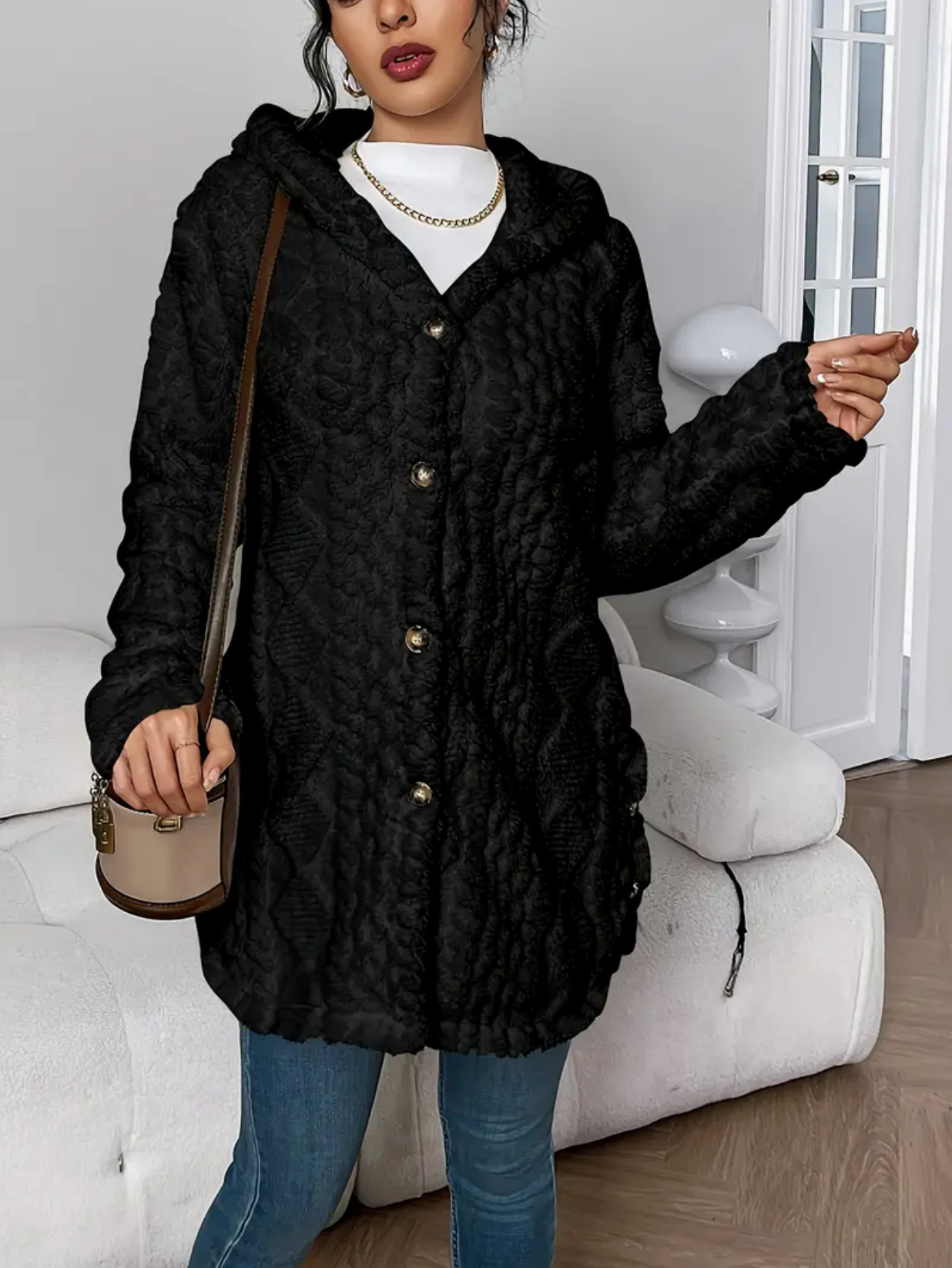 Celeste | Dames vest van zacht teddy-materiaal