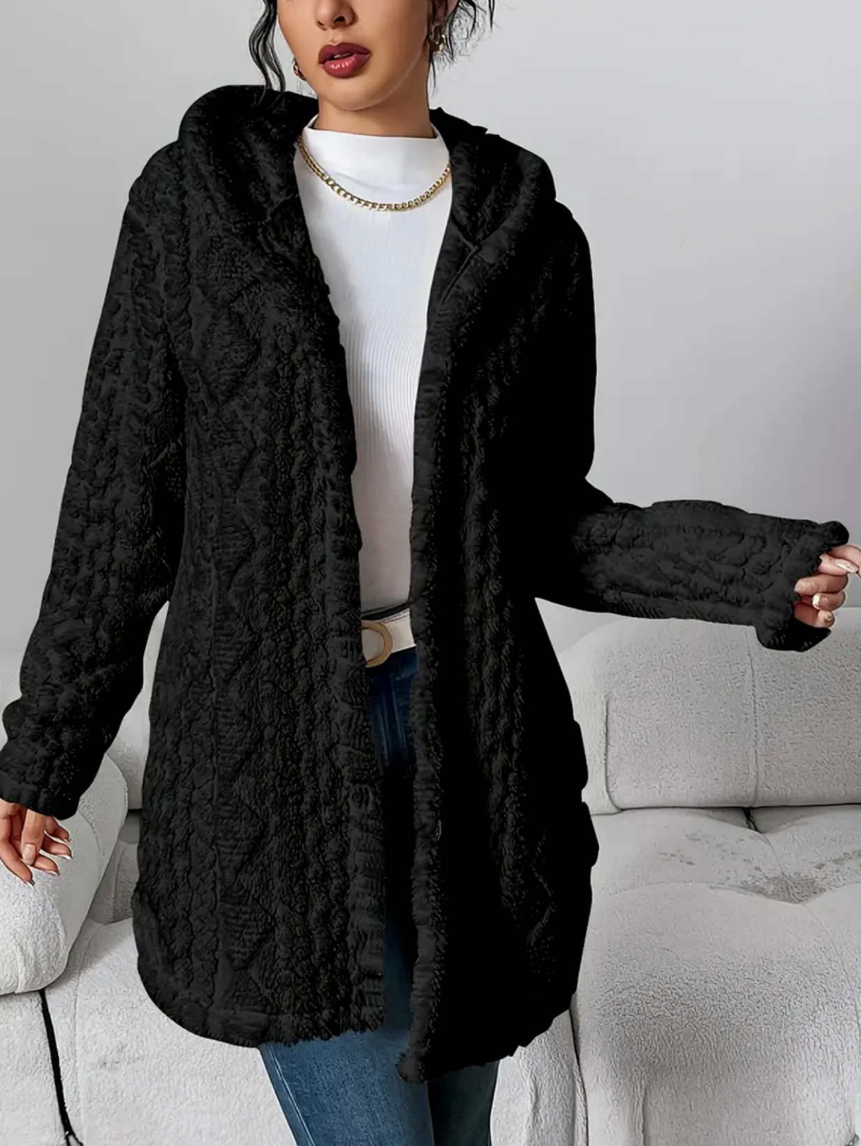 Celeste | Dames vest van zacht teddy-materiaal