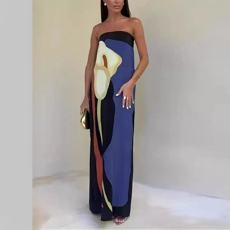 Makayla – Luxe Veneta Strapless Jurk