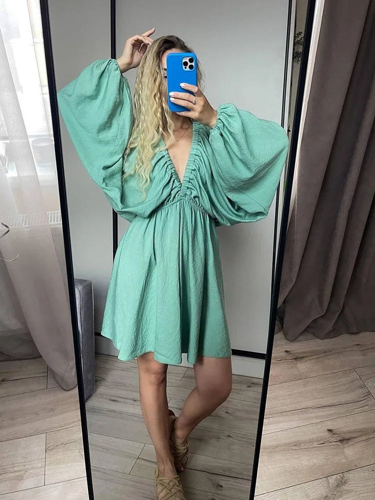 Avignon | Bohemian zomerjurk met lange mouwen