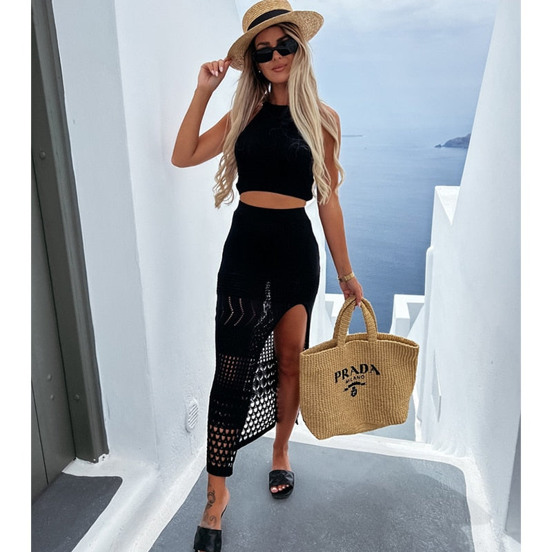 Holly-Mae – Gehaakte Tweedelige Strandset