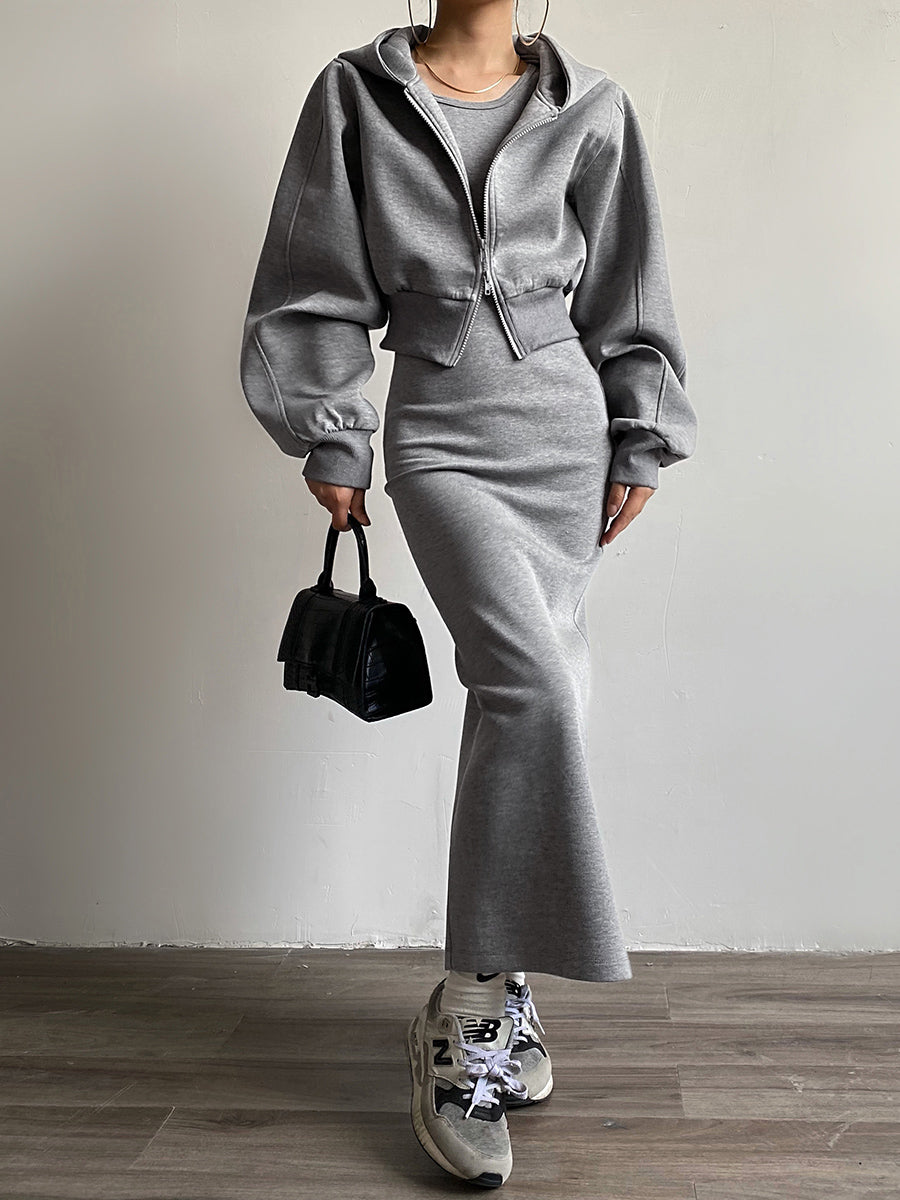 Annabelle | Stijlvolle Zip Crop Hoodie Dames