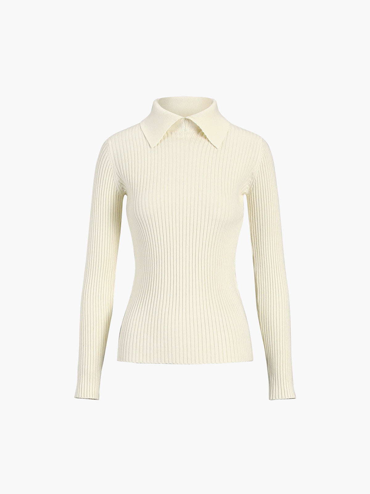 Raya | Polo Top Dames - Gebreid, Lange Mouwen