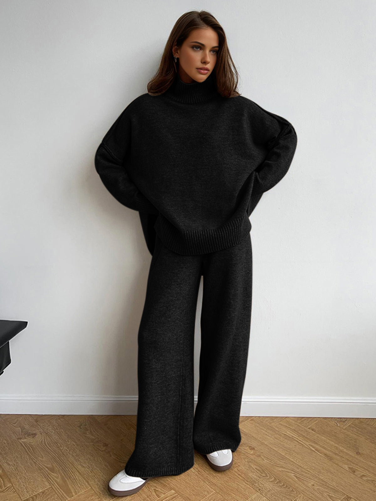 Ine | Stijlvolle Gebreide Tweedelige Set met Stretch