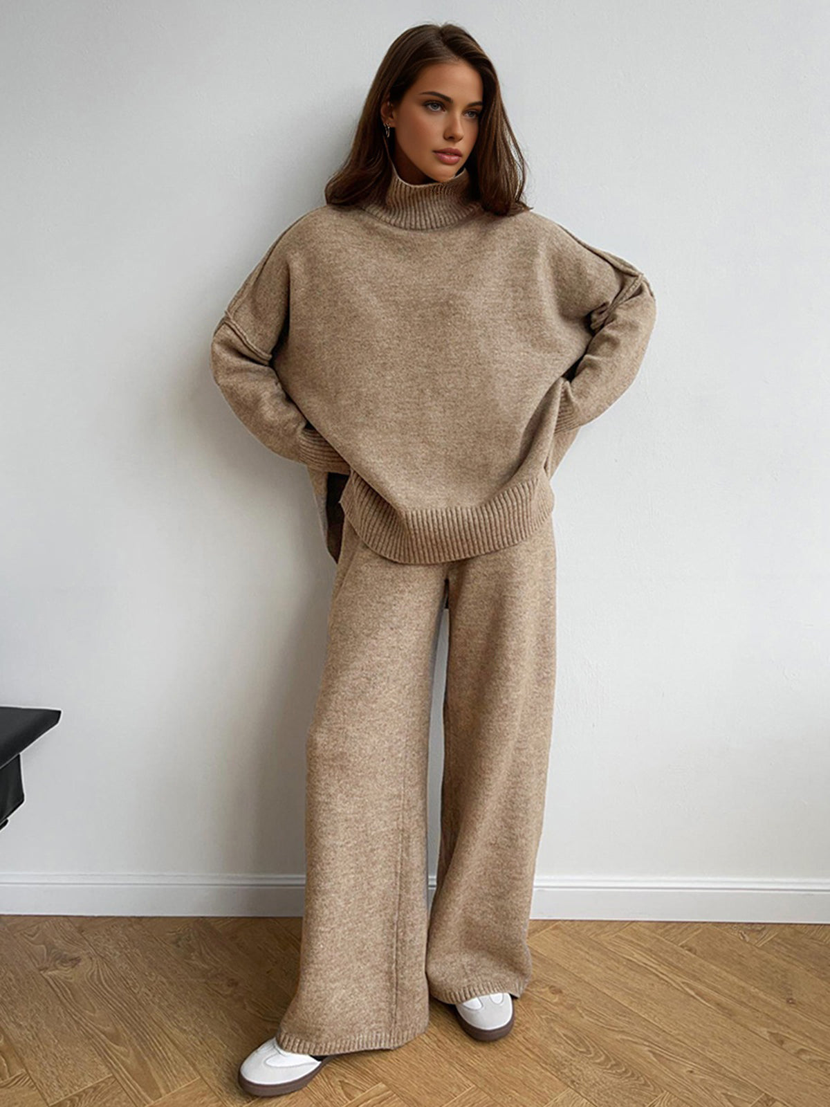 Ine | Stijlvolle Gebreide Tweedelige Set met Stretch