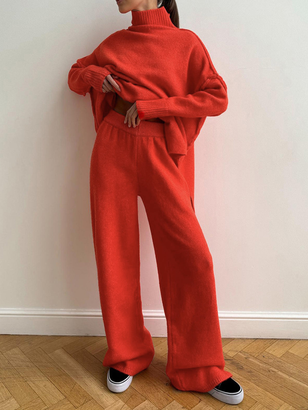 Ine | Stijlvolle Gebreide Tweedelige Set met Stretch